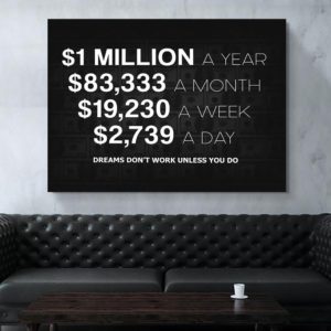 Home Decor Hd Artwork Poster Motivational Picture The Speed Of Making Money Canvas Painting Wall Art Office Living Bedroom Decor