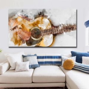 Acoustic guitar abstract