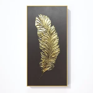 Black & Gold Feather