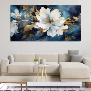 Blue White Flower Boho