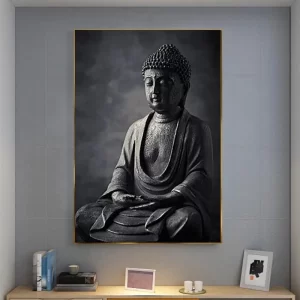Black Stone Buddha