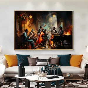Retro Abstract Jazz Band